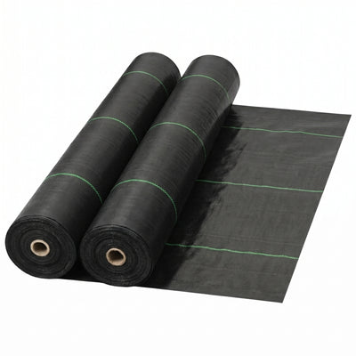 DeWitt 2 Pack Earthmat Woven 4' x 100' Ground Cover, Weed Control Garden Mat - VMInnovations