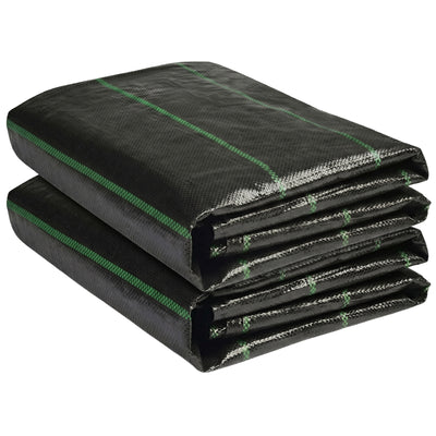 DeWitt 2 Pack Earthmat Woven 4' x 50' Ground Cover, Weed Control Garden Mat - VMInnovations