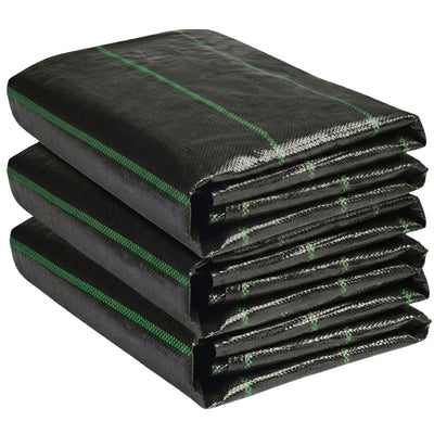 DeWitt 3 Pack Earthmat Woven 4' x 50' Ground Cover, Weed Control Garden Mat - VMInnovations