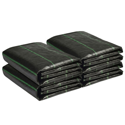 DeWitt 4 Pack Earthmat Woven 4' x 50' Ground Cover, Weed Control Garden Mat - VMInnovations