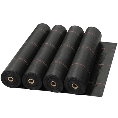 DeWitt UltraWeb 3000 4' x 300' Woven Landscape Fabric Cover Weed Barrier, 4 Pack - VMInnovations