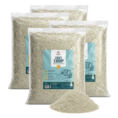 Premium Poultry 4 Pack 10 Pound Bag Hemp Cozy Coop Siftable Chicken Bedding