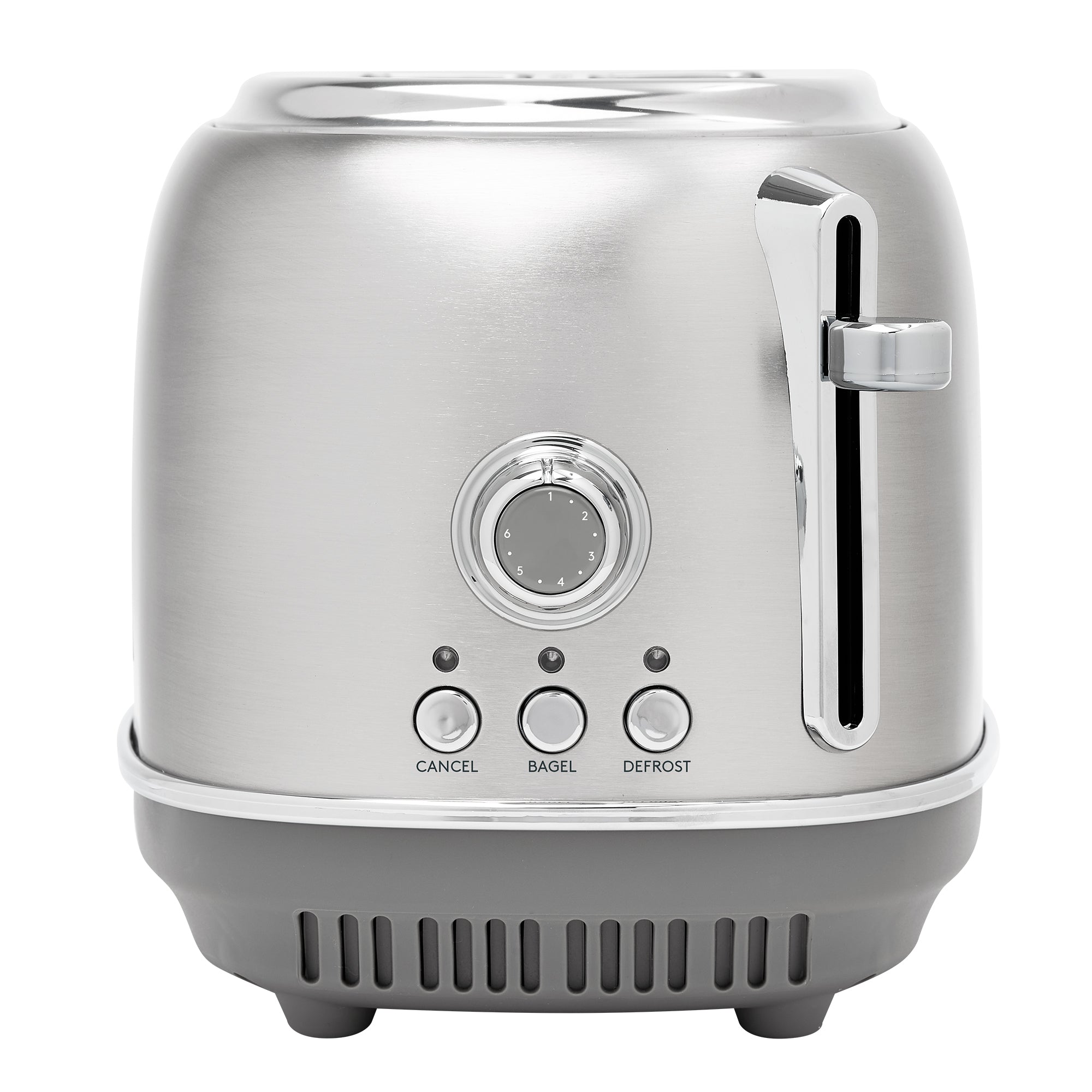 Haden Heritage 2-Slice Wide-Slot Toaster w/ Crumb Tray, Stainless Steel/Chrome - VMInnovations
