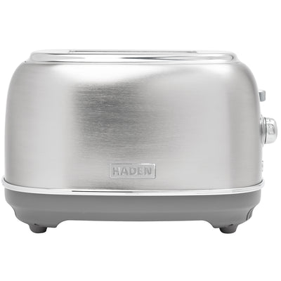 Haden Heritage 2-Slice Wide-Slot Toaster w/ Crumb Tray, Stainless Steel/Chrome