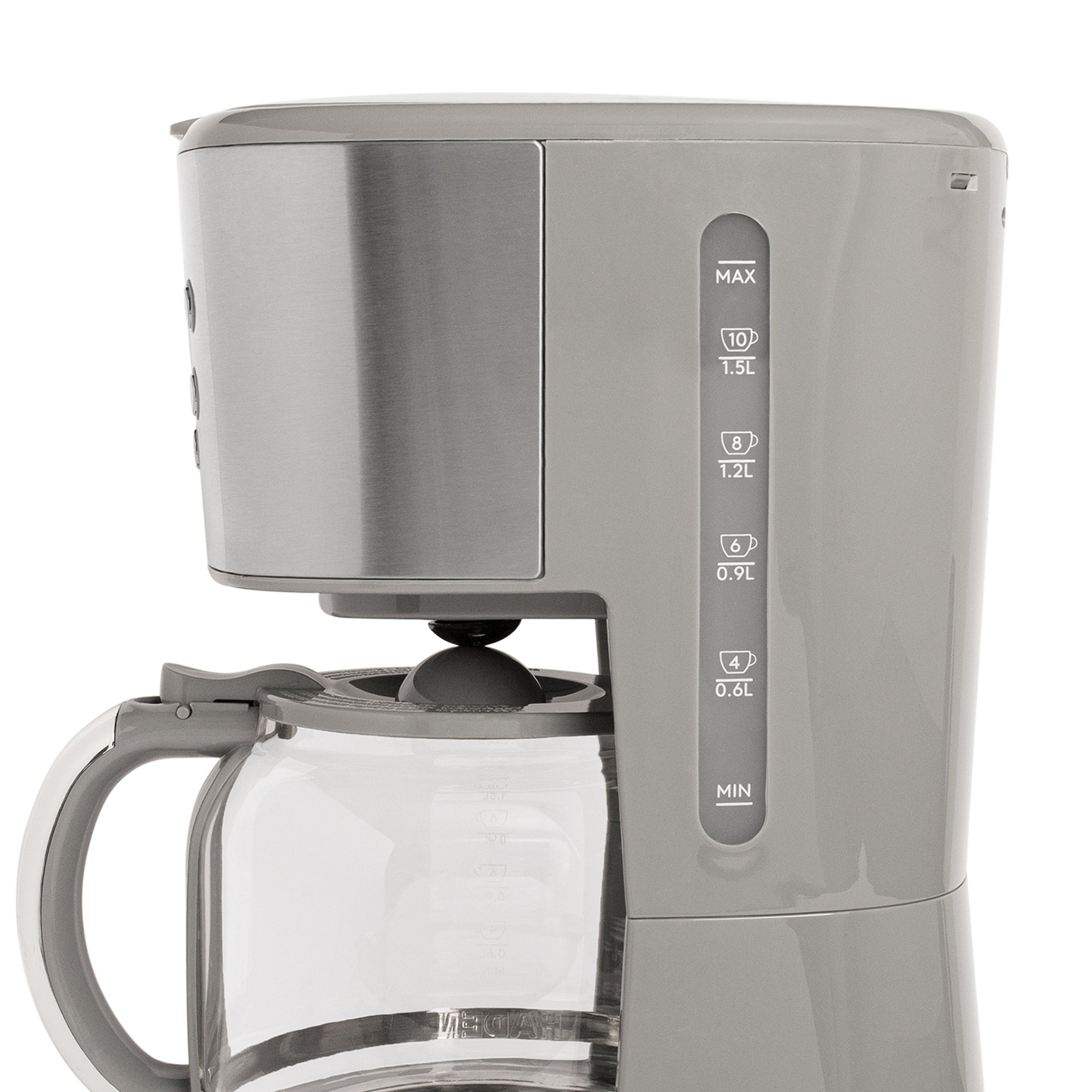 Haden 12 Cup Programmable Drip Coffee Maker with Timer, Stainless Steel/Chrome - VMInnovations