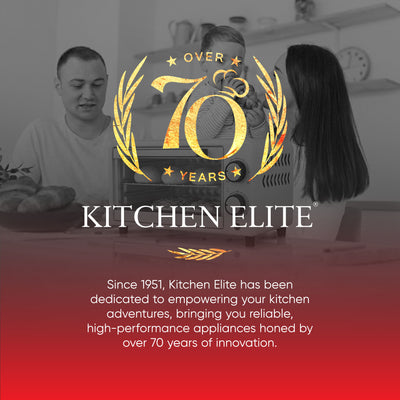 Kitchen Elite Compact Countertop Toaster Oven with Stainless Steel Tray, White - VMInnovations