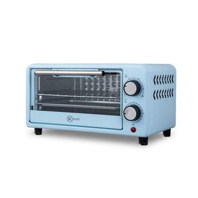 Kitchen Elite Compact Countertop Toaster Oven with Stainless Steel Tray, Blue - VMInnovations