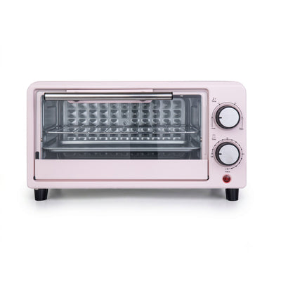 Kitchen Elite Compact Countertop Toaster Oven with Stainless Steel Tray, Pink - VMInnovations