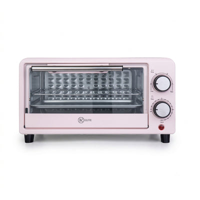 Kitchen Elite Compact Countertop Toaster Oven w Stainless Steel Tray, (Open Box)