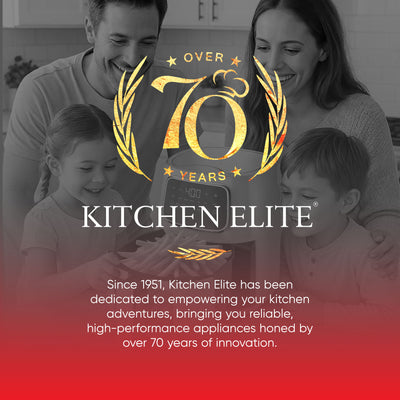 Kitchen Elite 5.5 Qt Digital Air Fryer, Countertop Cooker w/ LED Screen, Peach - VMInnovations