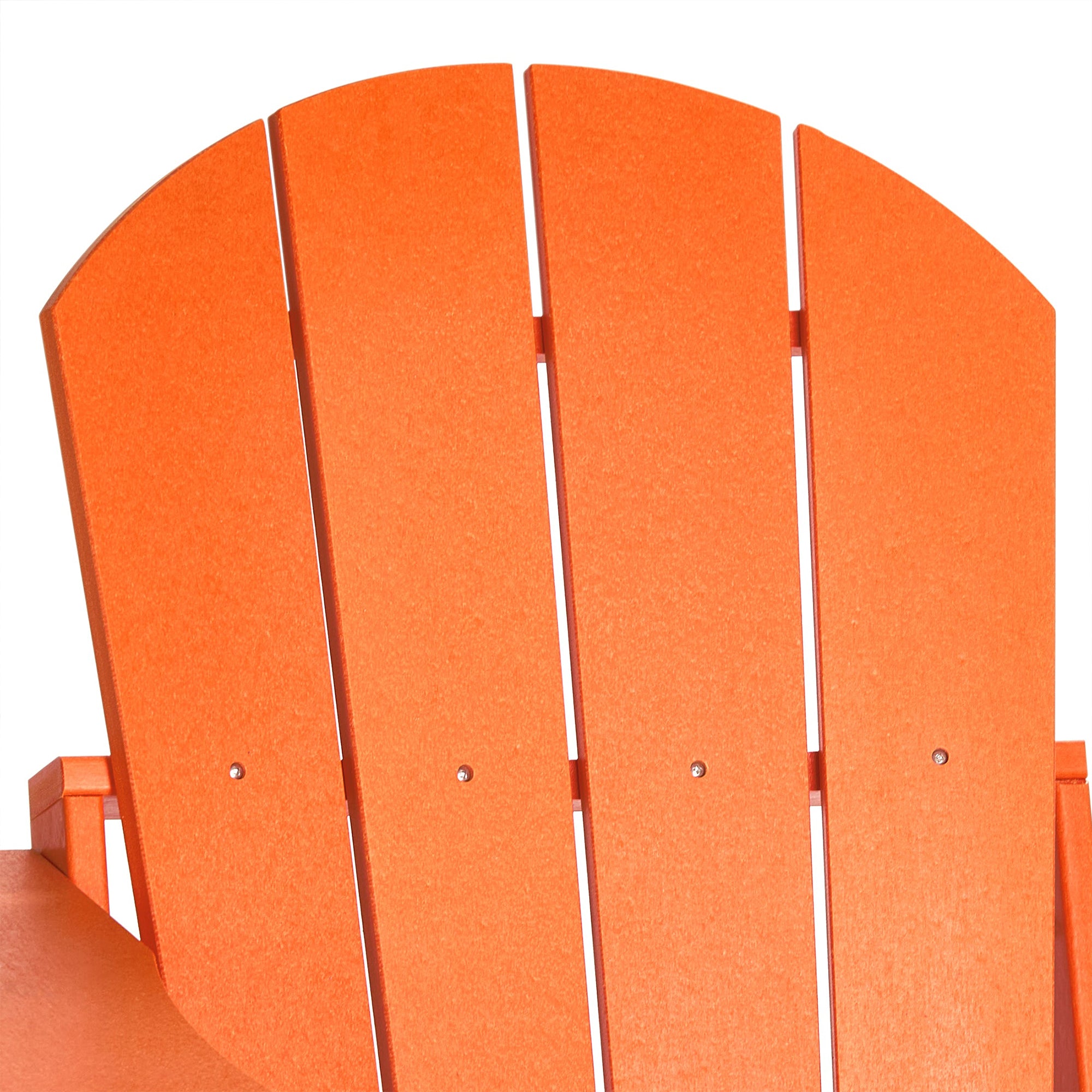 WestinTrends Malibu Classic Outdoor Patio HDPE Folding Adirondack Chair, Orange