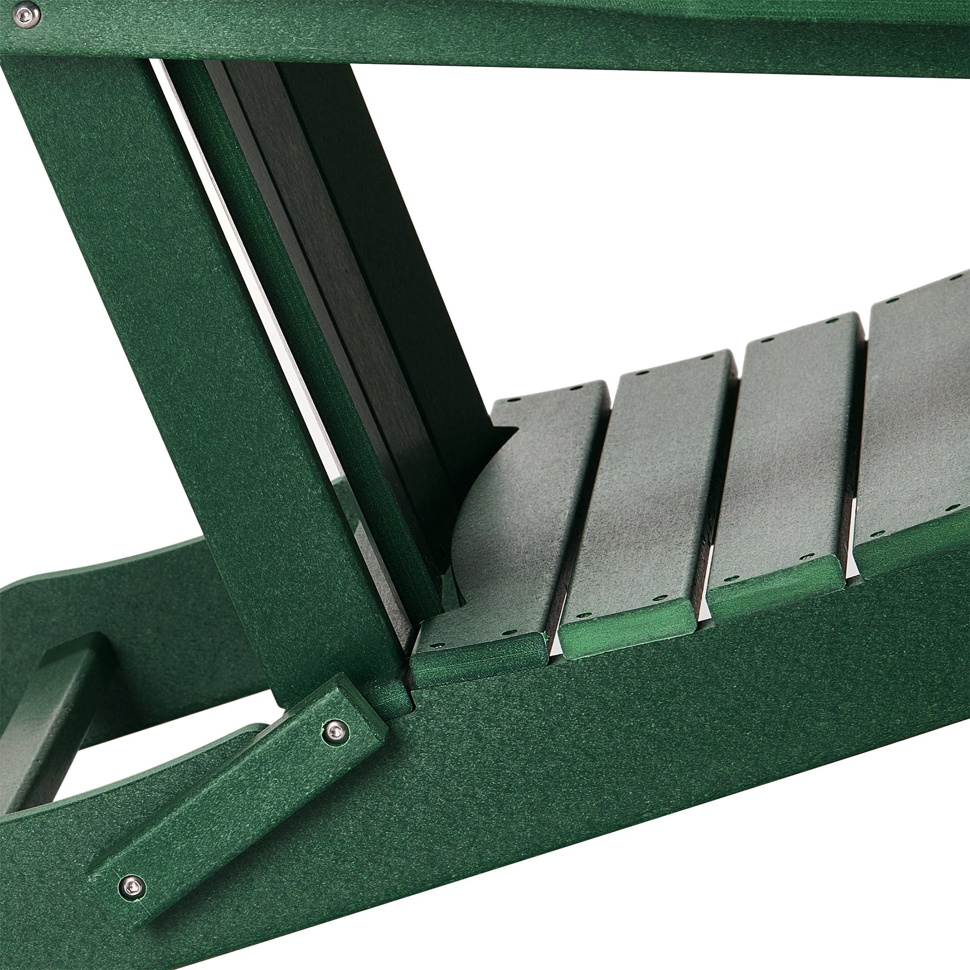WestinTrends Malibu Outdoor Patio HDPE Folding Poly Adirondack Chair, Dark Green
