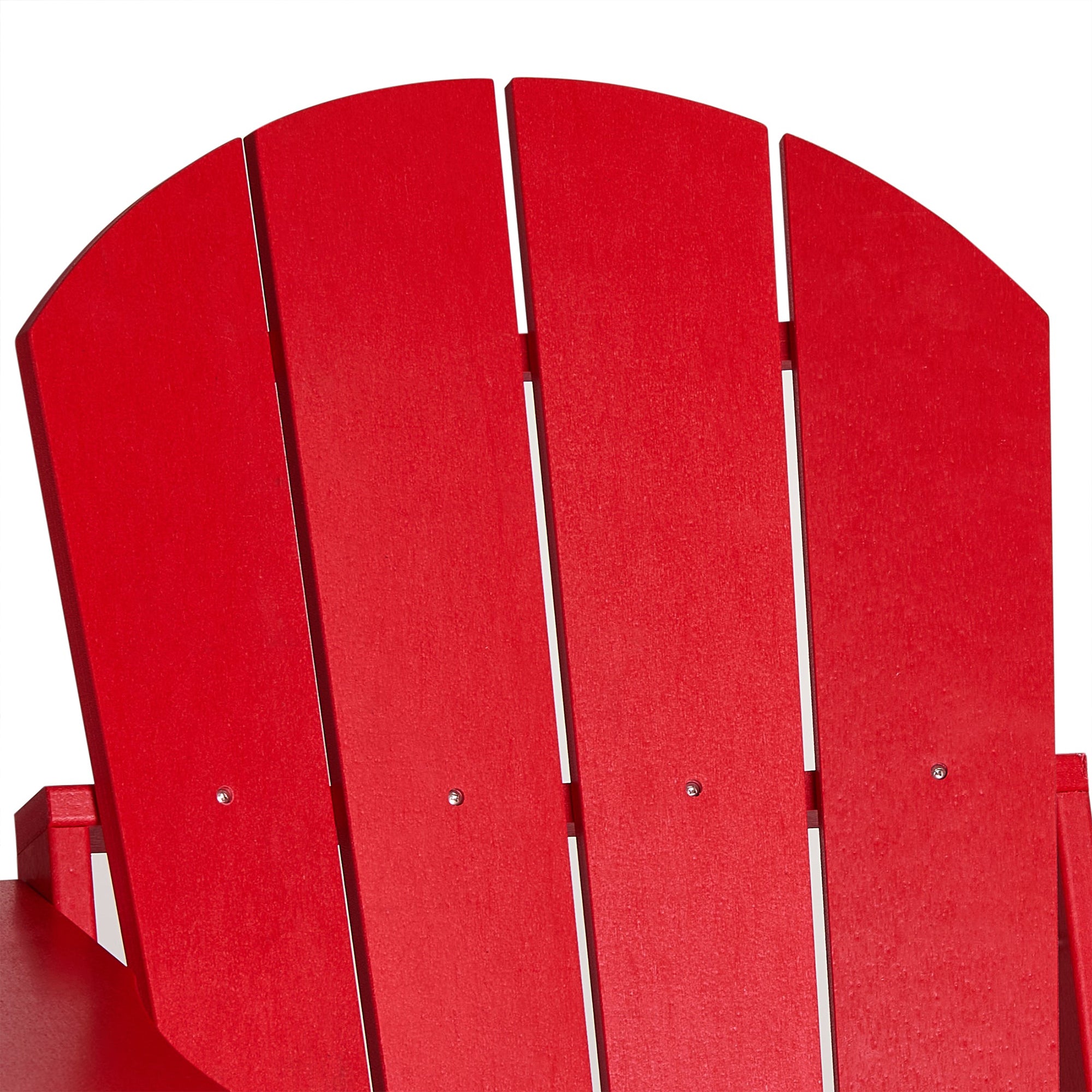 WestinTrends Malibu Classic Outdoor Patio HDPE Folding Adirondack Chair, Red