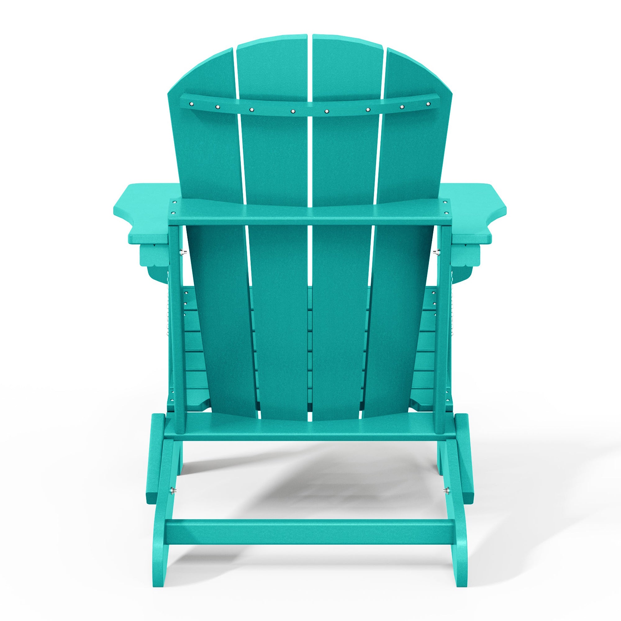 WestinTrends Malibu Outdoor Patio HDPE Folding Adirondack Chair, Pacific Blue