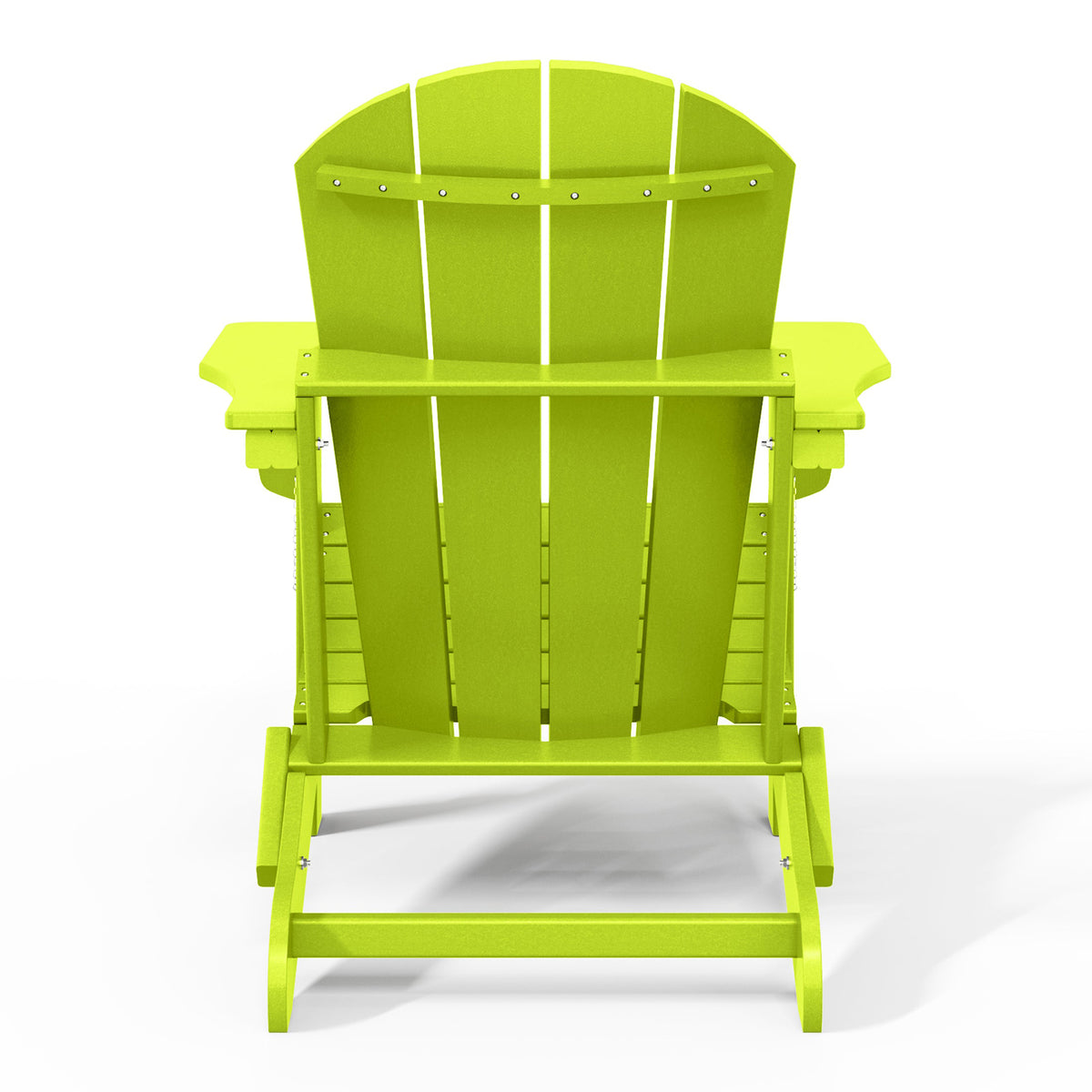 WestinTrends Malibu Patio Set with 4 Adirondack Chairs and 2 Side Tables, Lime