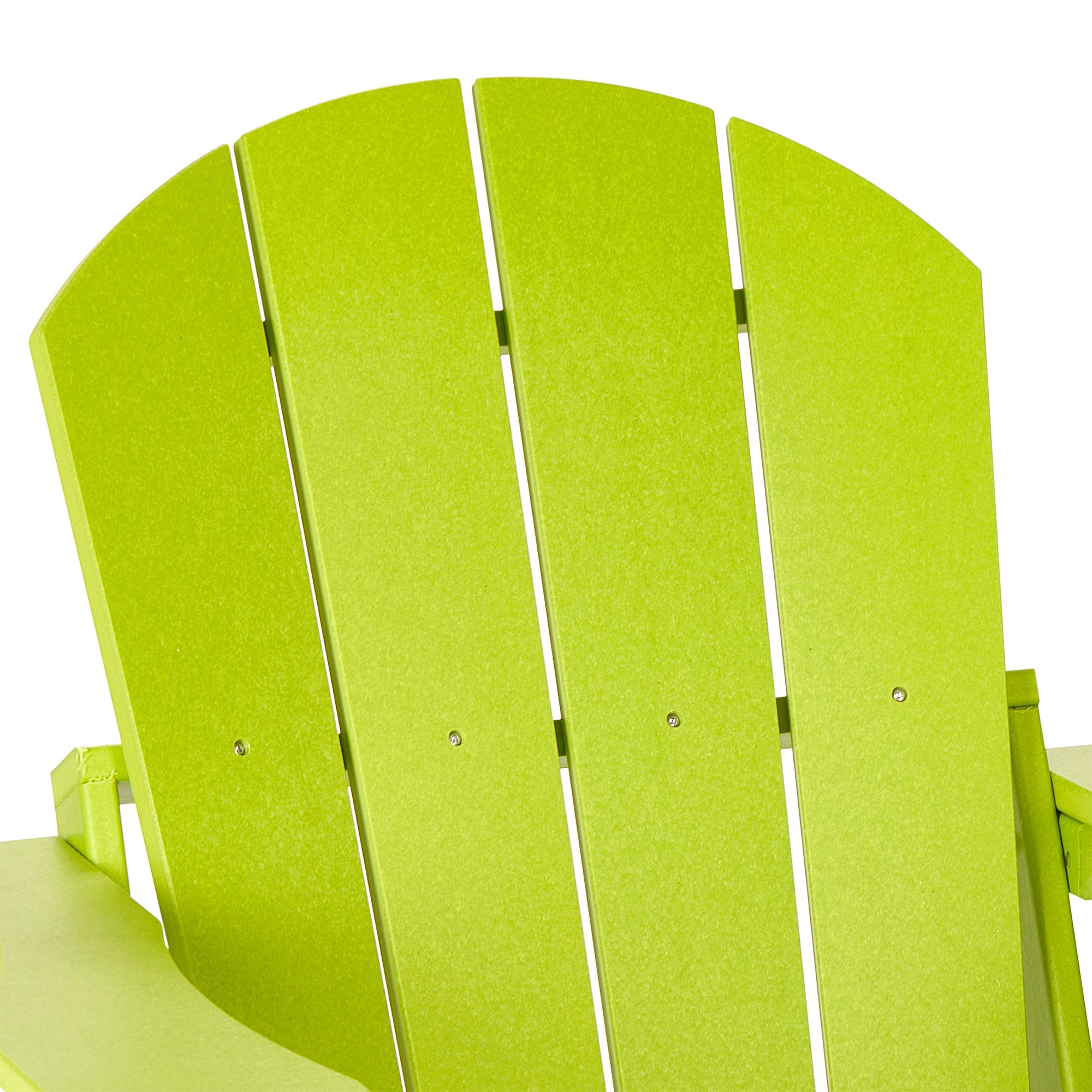 WestinTrends Malibu Classic Outdoor Patio HDPE Folding Adirondack Chair, Lime