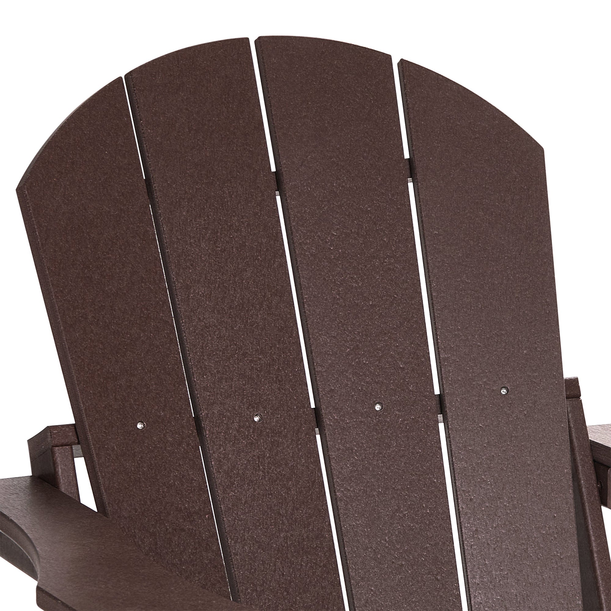 WestinTrends Malibu Outdoor Patio HDPE Folding Poly Adirondack Chair, Dark Brown