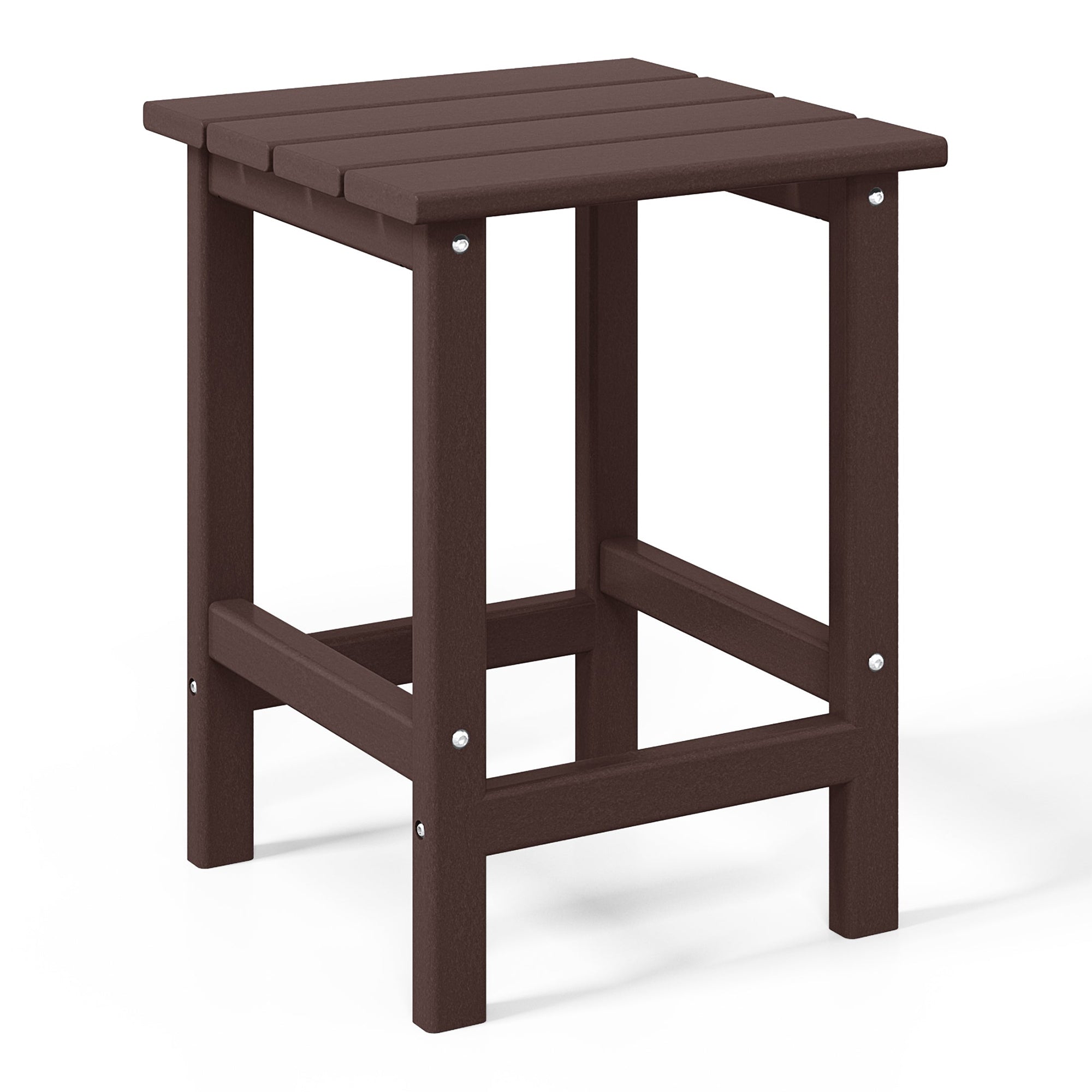 WestinTrends Malibu 14-Inch Square Outdoor Side Table for Adirondack Chair