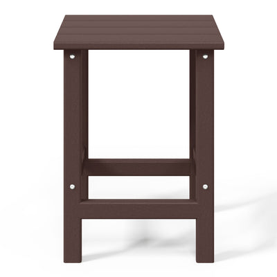 WestinTrends Malibu 14-Inch Square Outdoor Side Table for Adirondack Chair