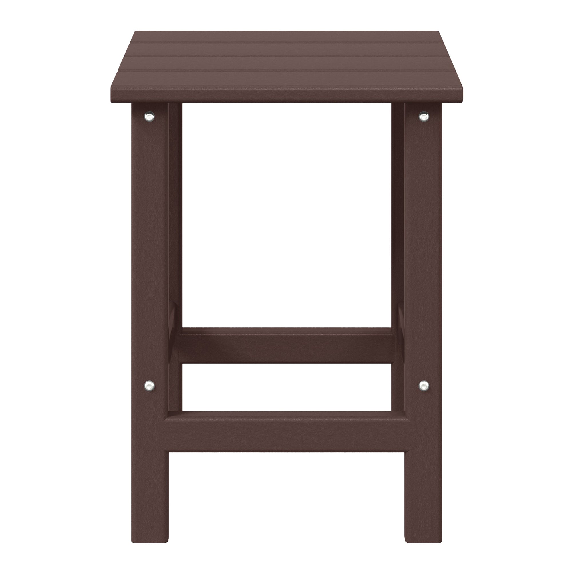 WestinTrends Malibu 14-Inch Square Outdoor Side Table for Adirondack Chair