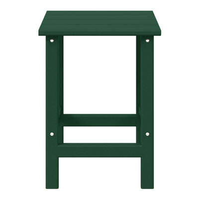 WestinTrends Malibu 14-Inch Square Outdoor Side Table for Adirondack Chair