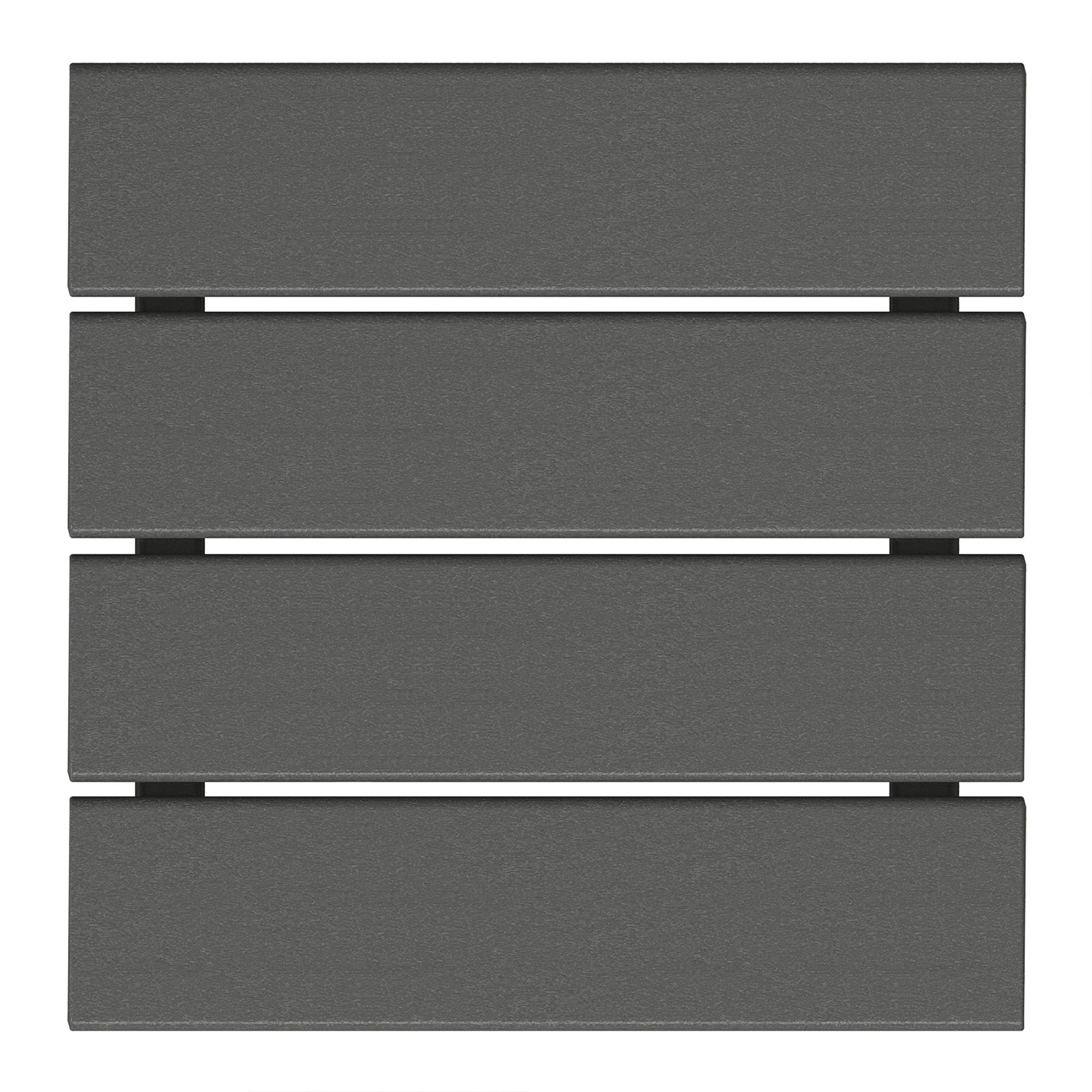 WestinTrends Malibu 14" Square Outdoor Side Table for Adirondack Chair, Gray