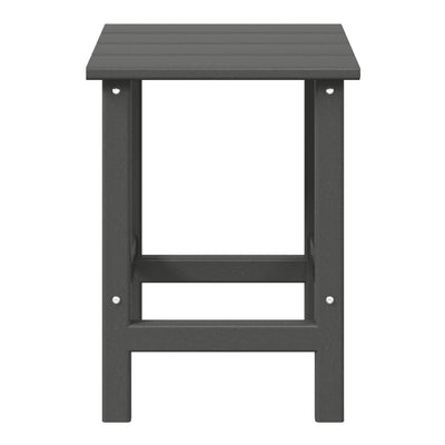 WestinTrends Malibu 14" Square Outdoor Side Table for Adirondack Chair, Gray