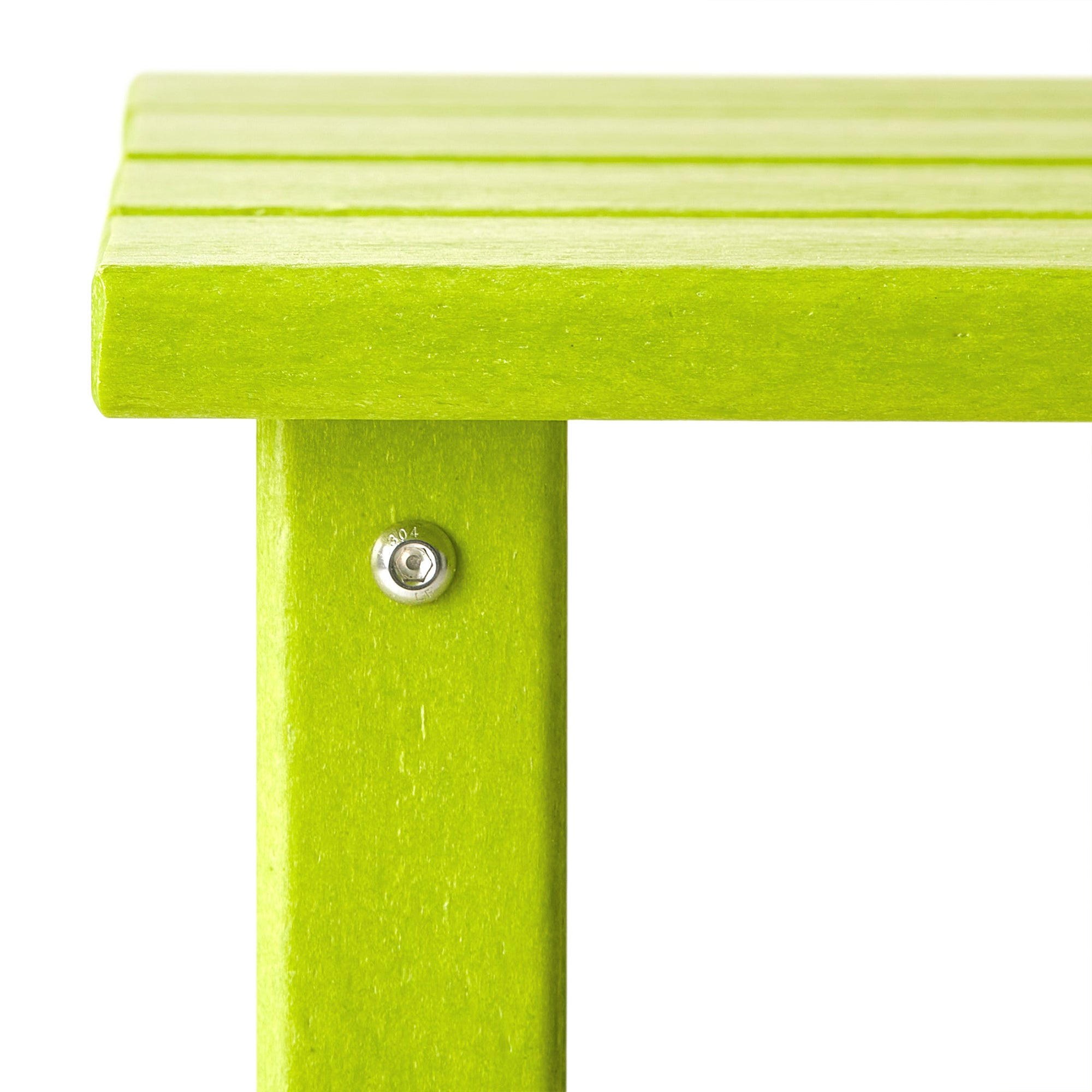 WestinTrends Malibu 14-Inch Square Outdoor Side Table for Adirondack Chair, Lime