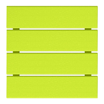 WestinTrends Malibu 14-Inch Square Outdoor Side Table for Adirondack Chair, Lime