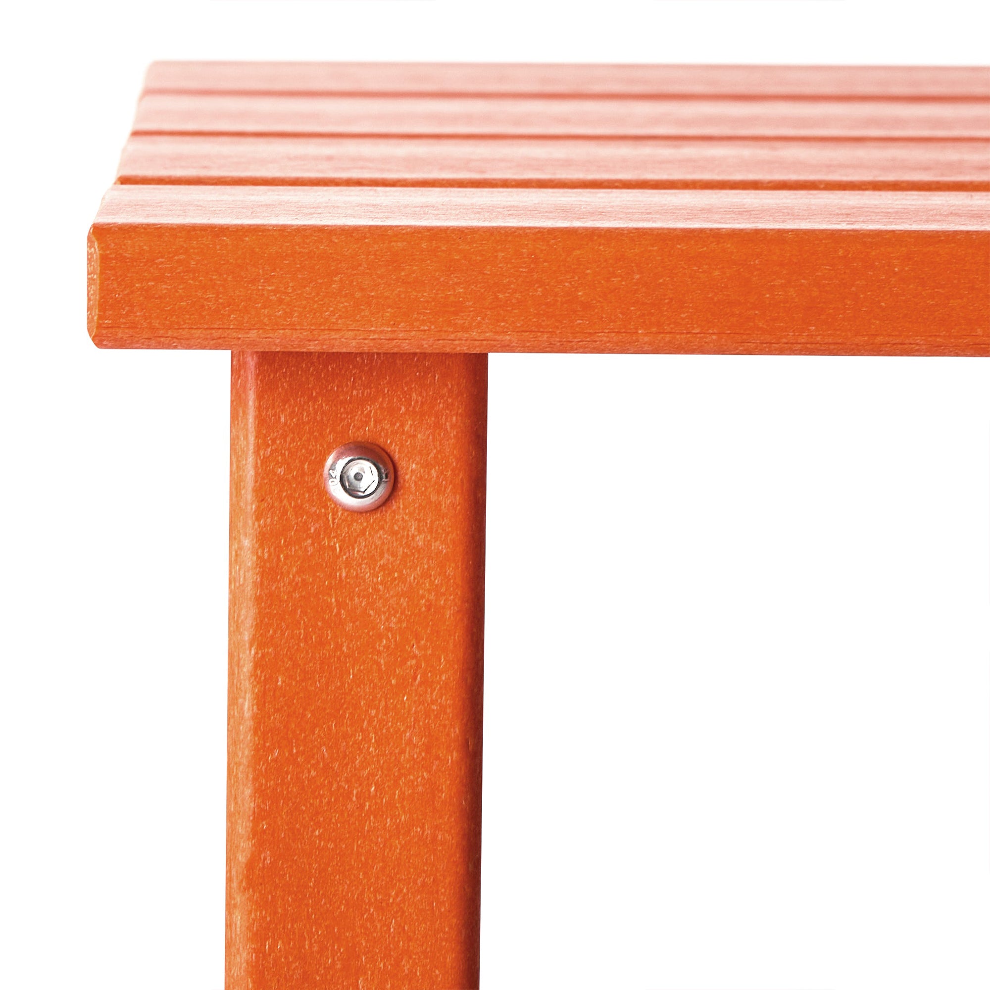 WestinTrends Malibu 14" Square Outdoor Side Table for Adirondack Chair, Orange