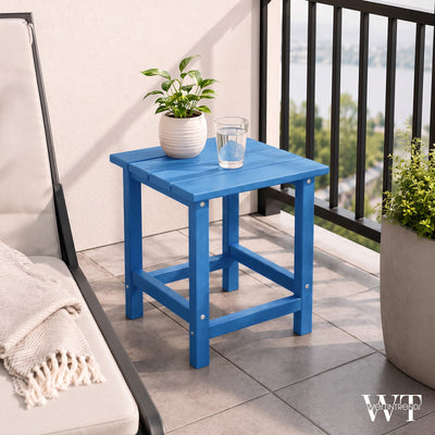 WestinTrends Malibu 14-Inch Square Outdoor Side Table for Adirondack Chair