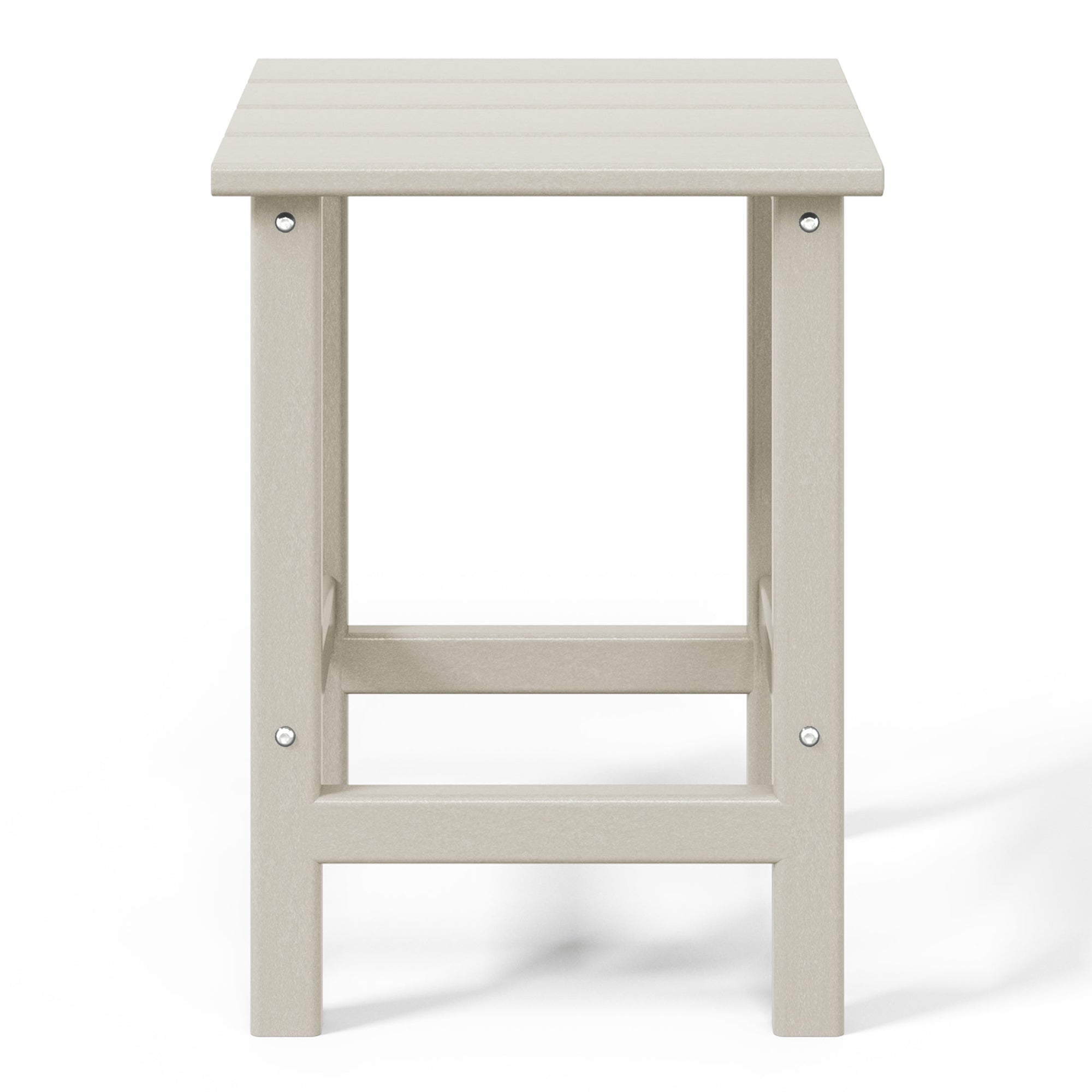 WestinTrends Malibu 14" Square Outdoor Side Table for Adirondack Chair, Sand
