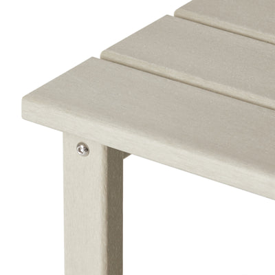 WestinTrends Malibu 14" Square Outdoor Side Table for Adirondack Chair, Sand