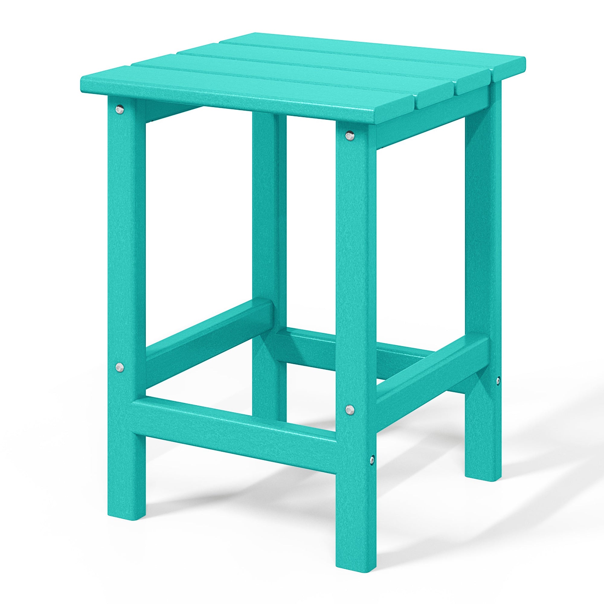 WestinTrends Malibu 14-Inch Square Outdoor Side Table for Adirondack Chair