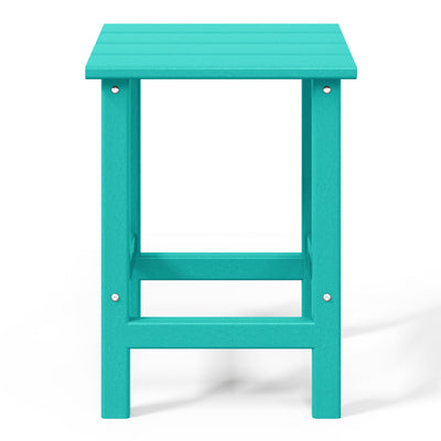 WestinTrends Malibu 14-Inch Square Outdoor Side Table for Adirondack Chair