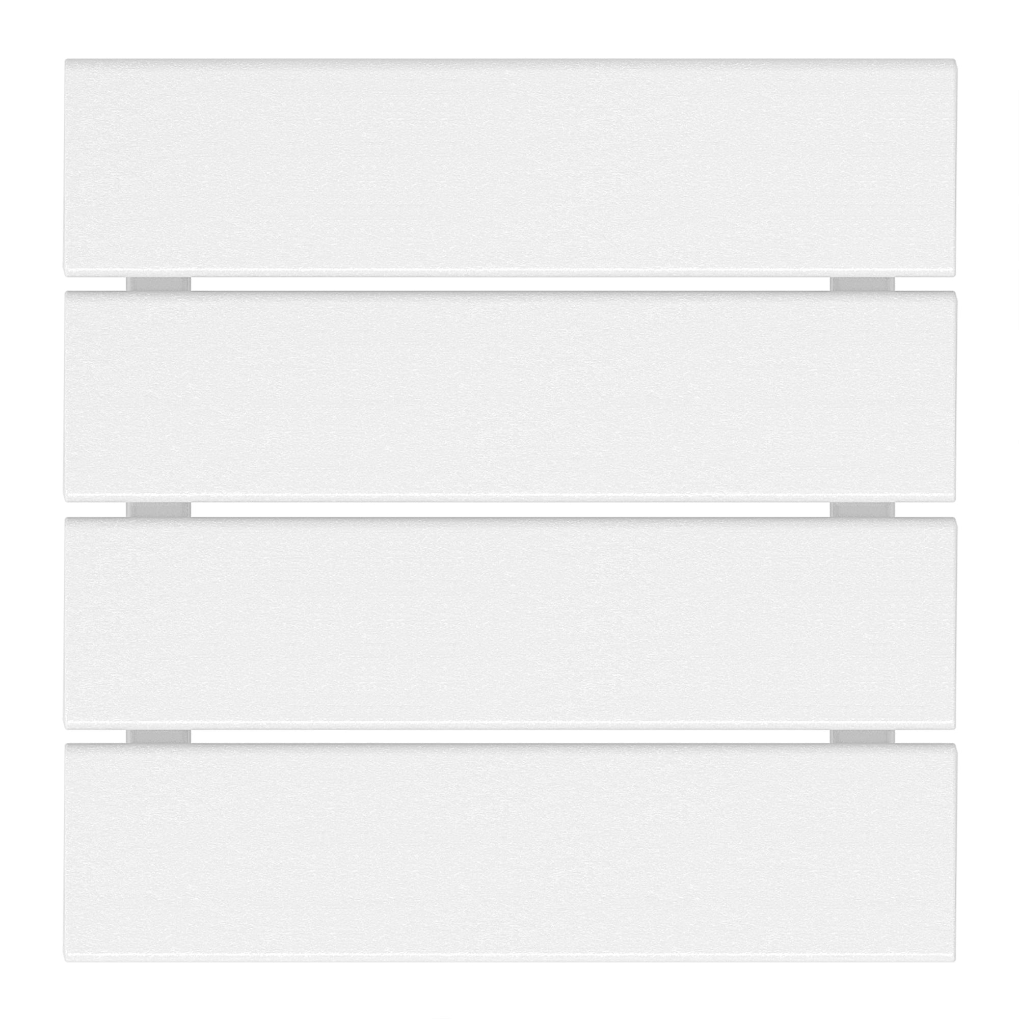 WestinTrends Malibu 14" Square Outdoor Side Table for Adirondack Chair, White