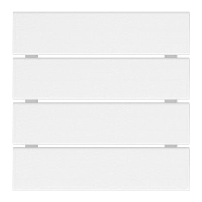 WestinTrends Malibu 14" Square Outdoor Side Table for Adirondack Chair, White