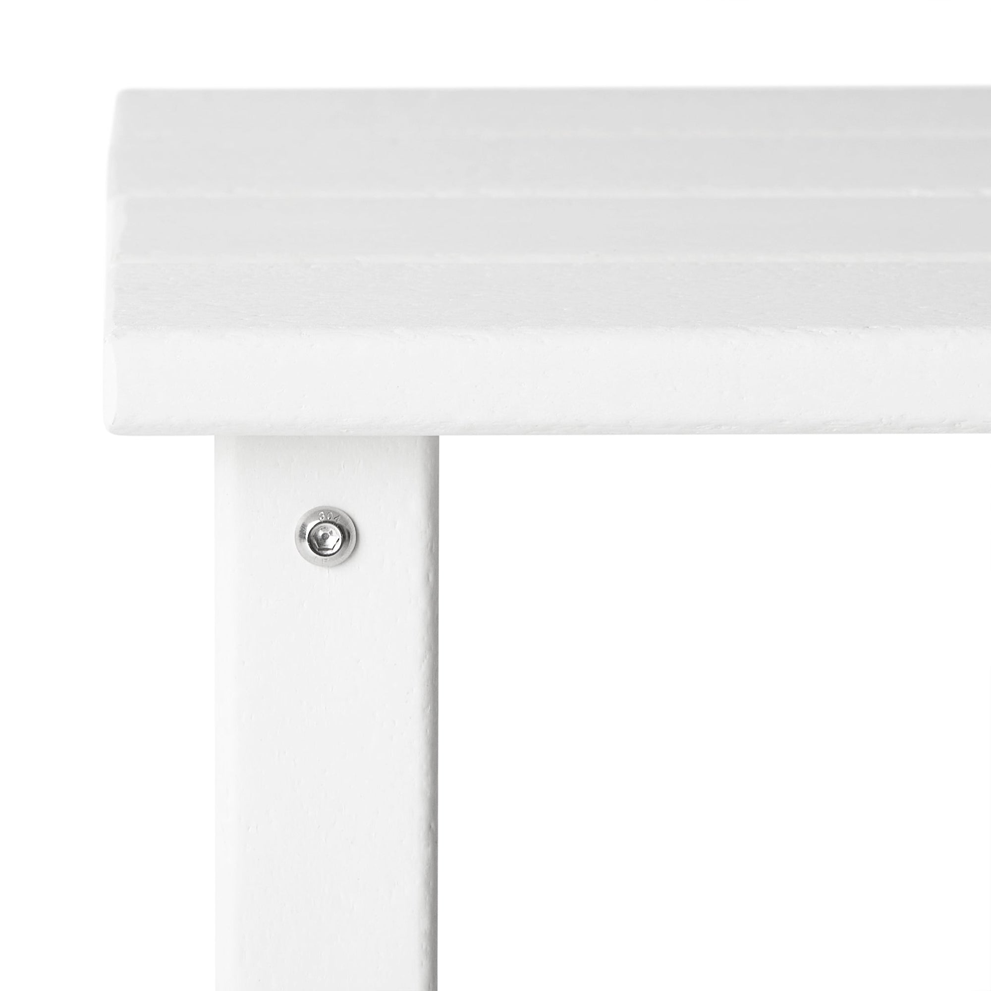WestinTrends Malibu 14" Square Outdoor Side Table for Adirondack Chair, White