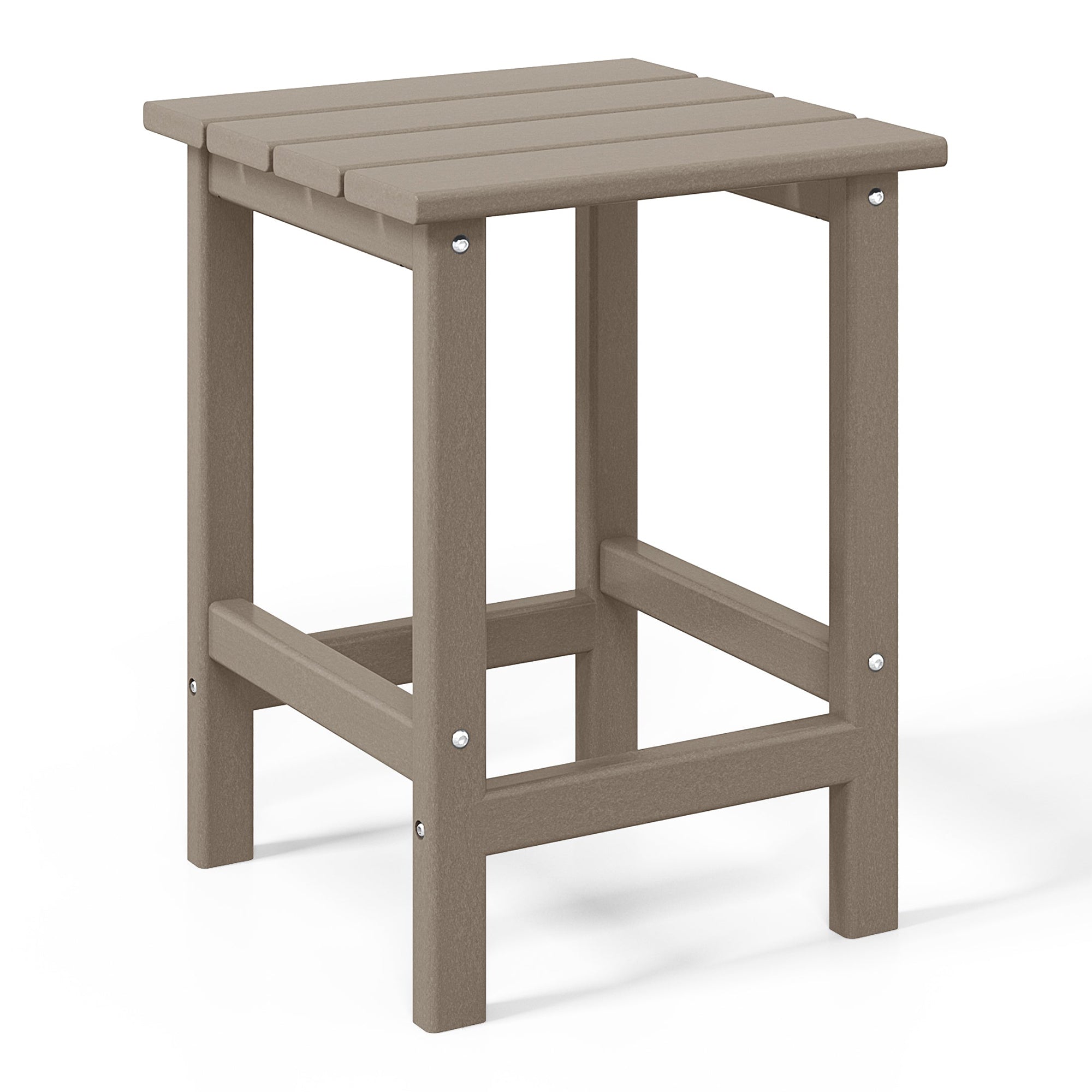 WestinTrends Malibu 14 Inch Square Outdoor Side Table for Adirondack Chair