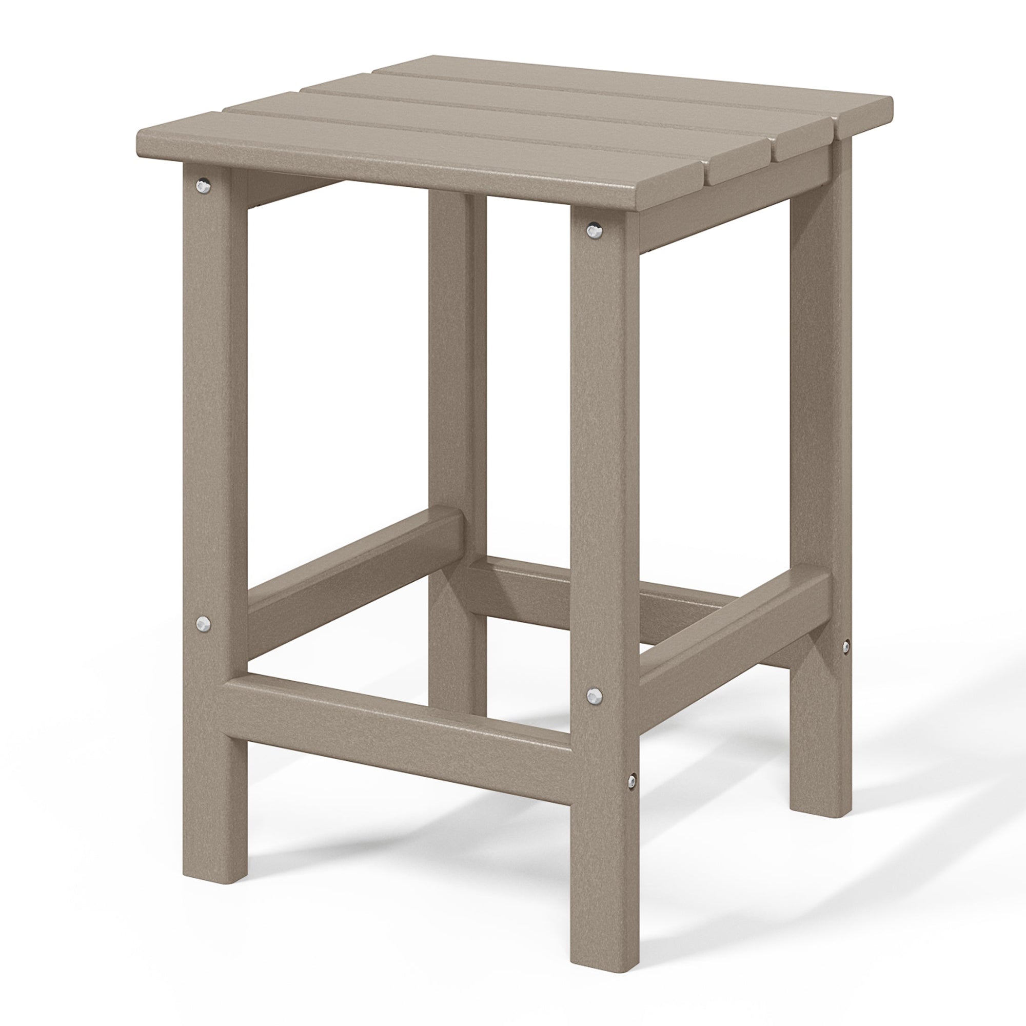 WestinTrends Malibu 14 Inch Square Outdoor Side Table for Adirondack Chair