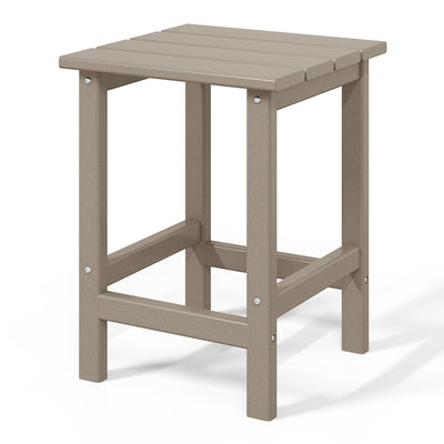 WestinTrends Malibu 14 Inch Square Outdoor Side Table for Adirondack Chair