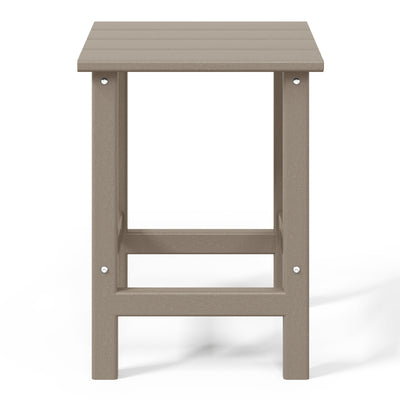 WestinTrends Malibu 14 Inch Square Outdoor Side Table for Adirondack Chair