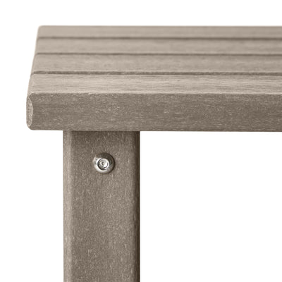 WestinTrends Malibu 14 Inch Square Outdoor Side Table for Adirondack Chair