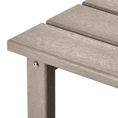 WestinTrends Malibu 14 Inch Square Outdoor Side Table for Adirondack Chair