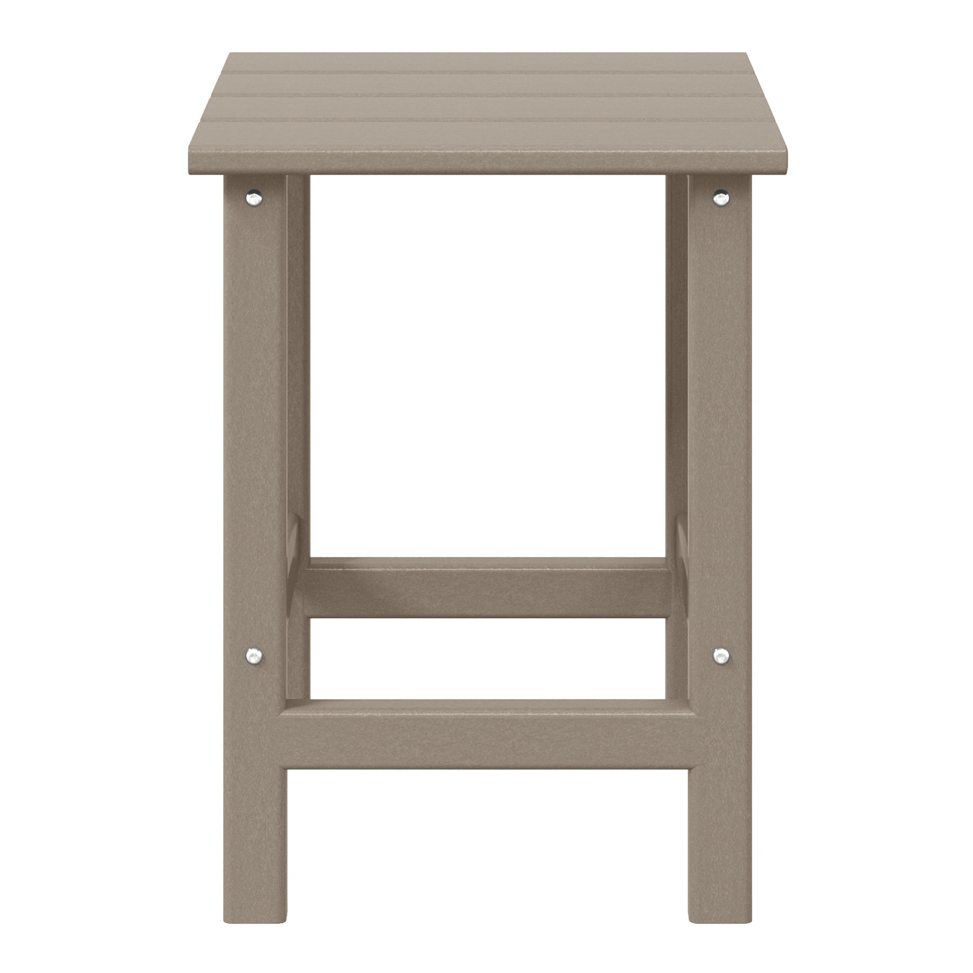 WestinTrends Malibu 14 Inch Square Outdoor Side Table for Adirondack Chair