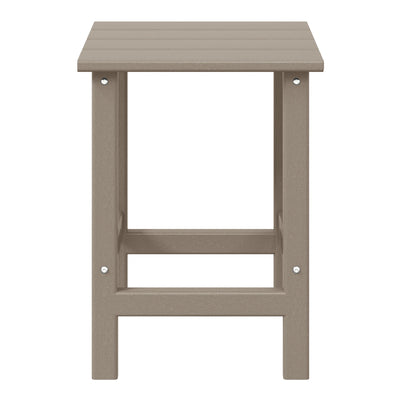 WestinTrends Malibu 14 Inch Square Outdoor Side Table for Adirondack Chair