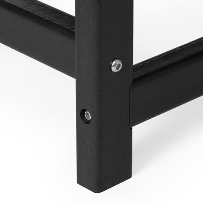 WestinTrends Malibu Outdoor Poly Lumber Coffee Table, 35.25 x 17.5 Inch, Black