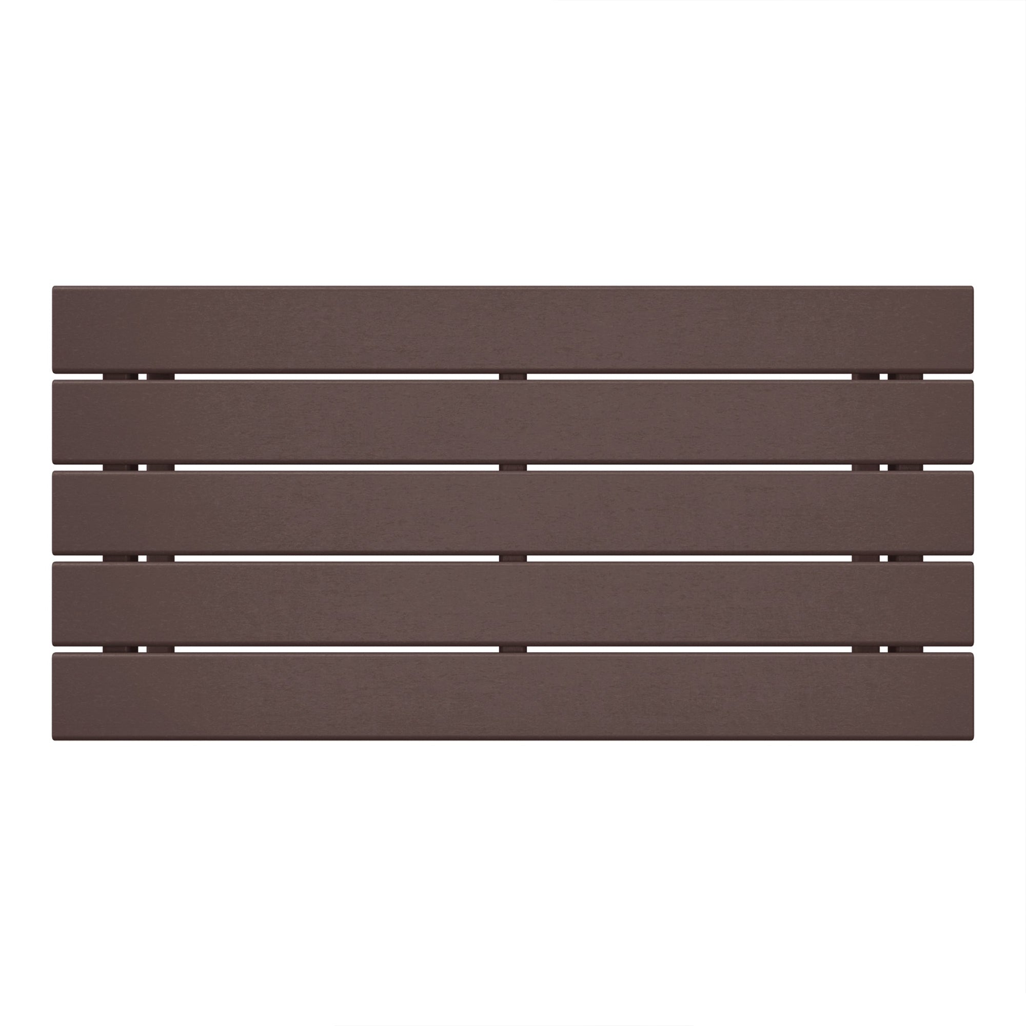WestinTrends Malibu Outdoor Poly Coffee Table, 35.25 x 17.5 Inch, Dark Brown
