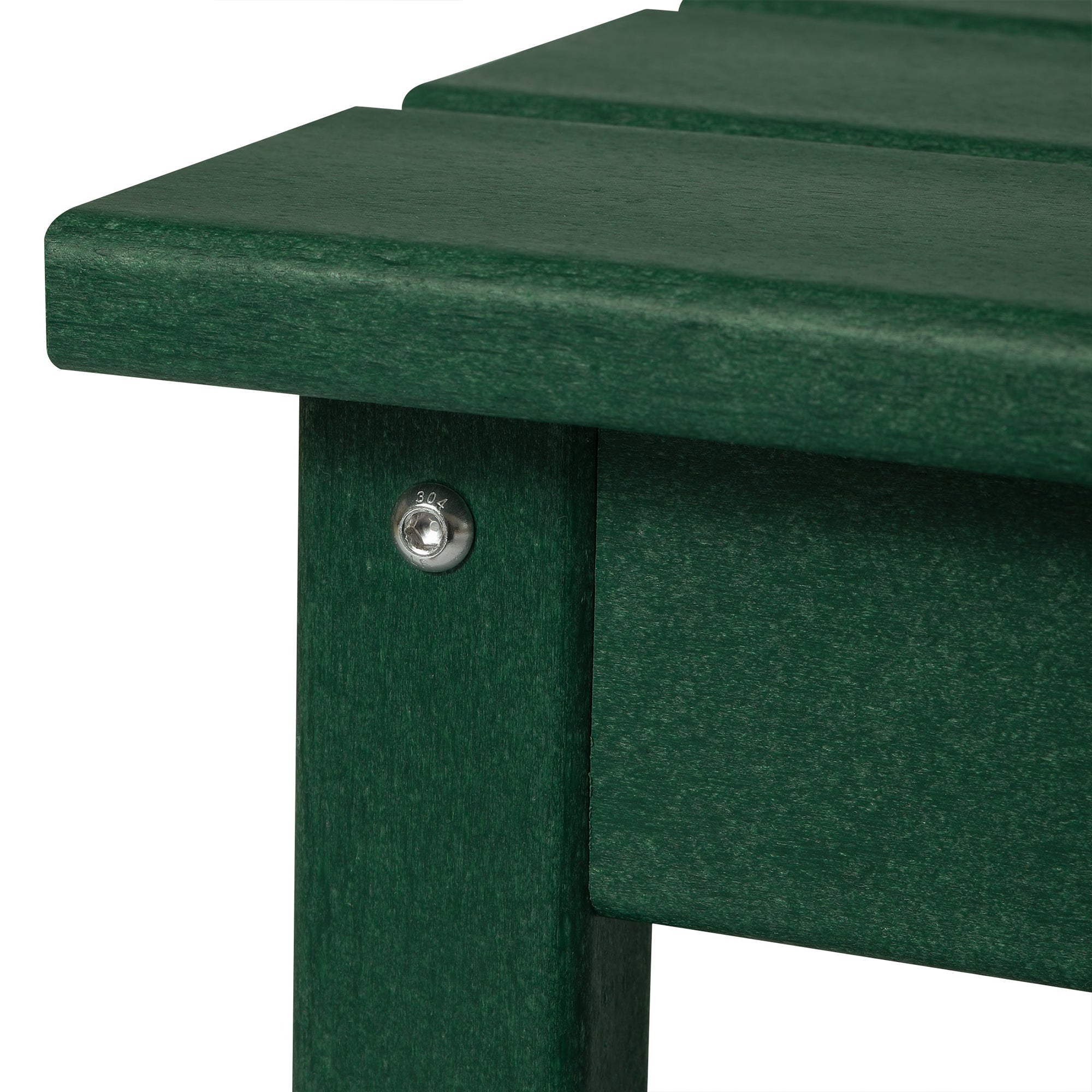 WestinTrends Malibu Outdoor Poly Coffee Table, 35.25 x 17.5 Inch, Dark Green