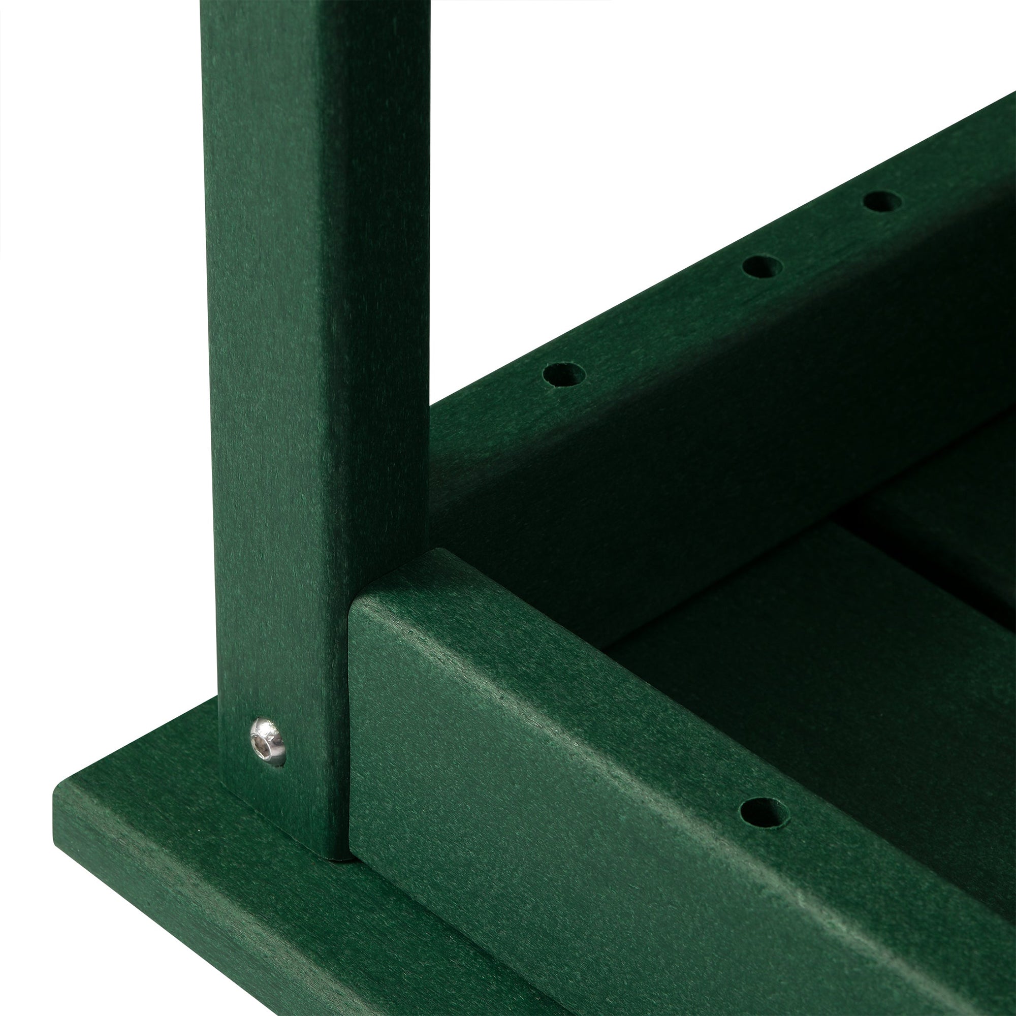WestinTrends Malibu Outdoor Poly Coffee Table, 35.25 x 17.5 Inch, Dark Green